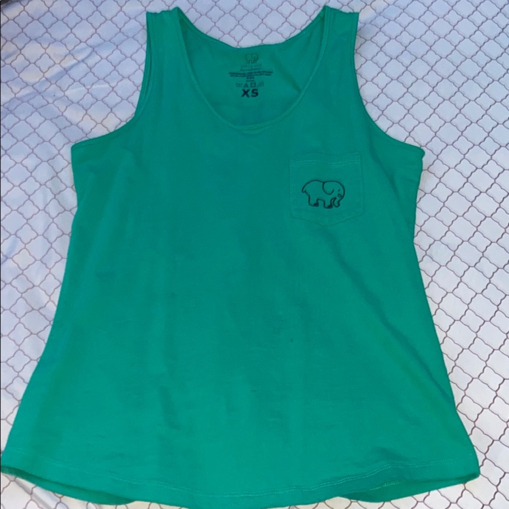 green ivory ella tank top